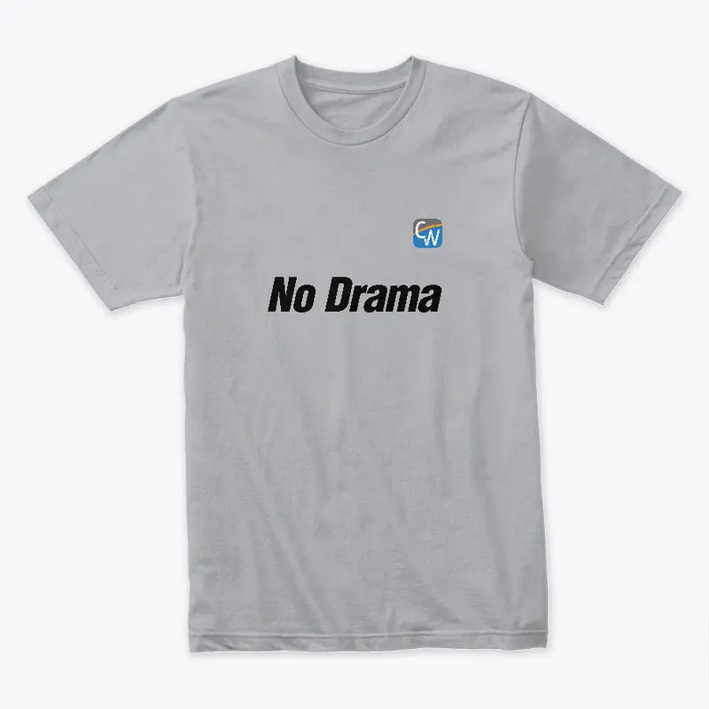 "No Drama" Icon Logo Tee