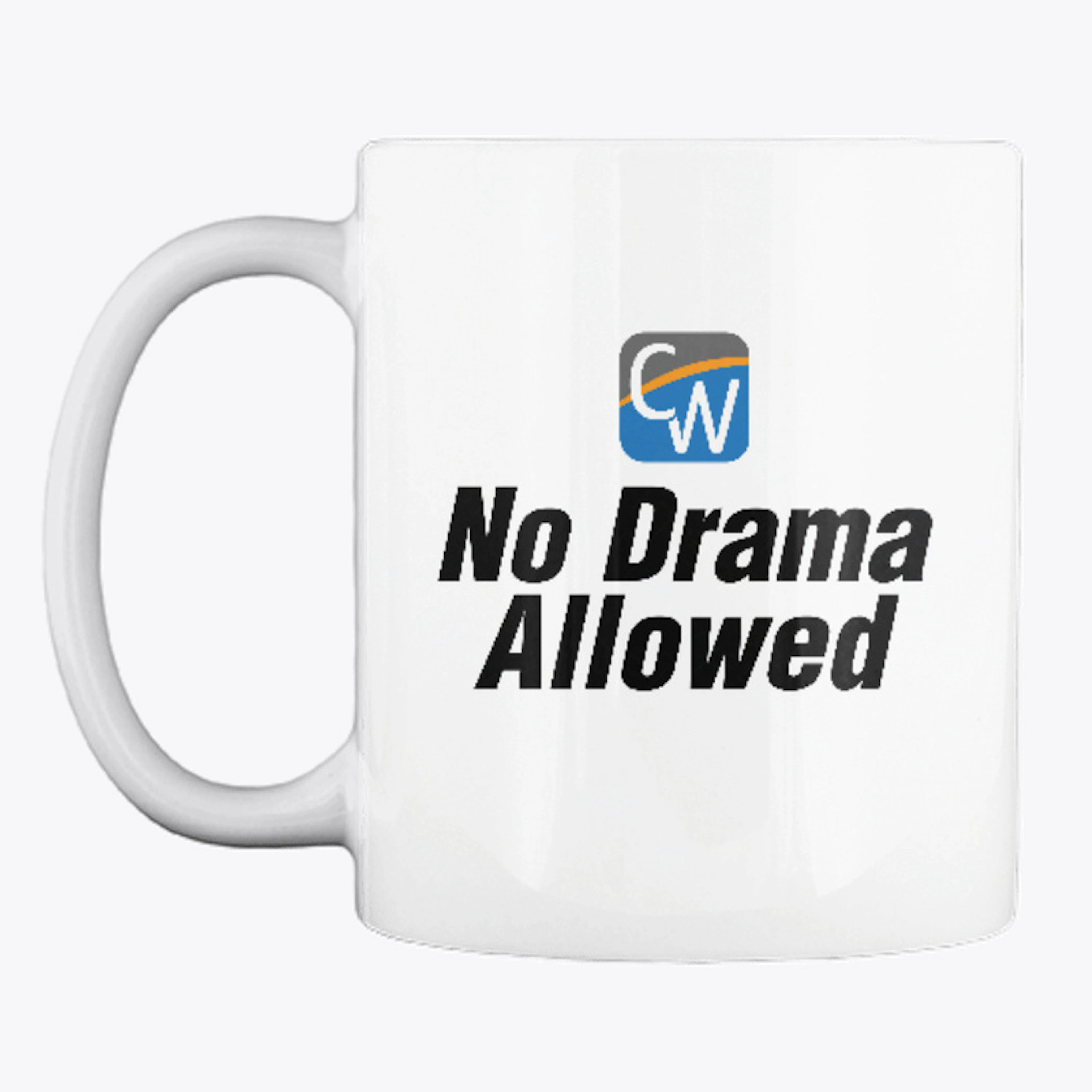 "No Drama Allowed" Icon Logo Mug