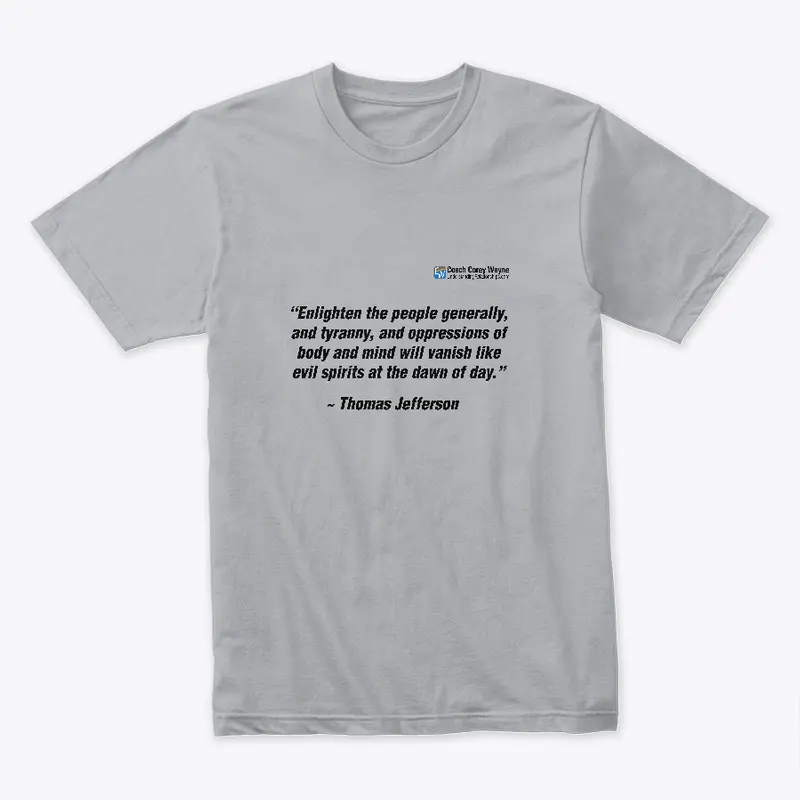 Thomas Jefferson Text Logo Tee