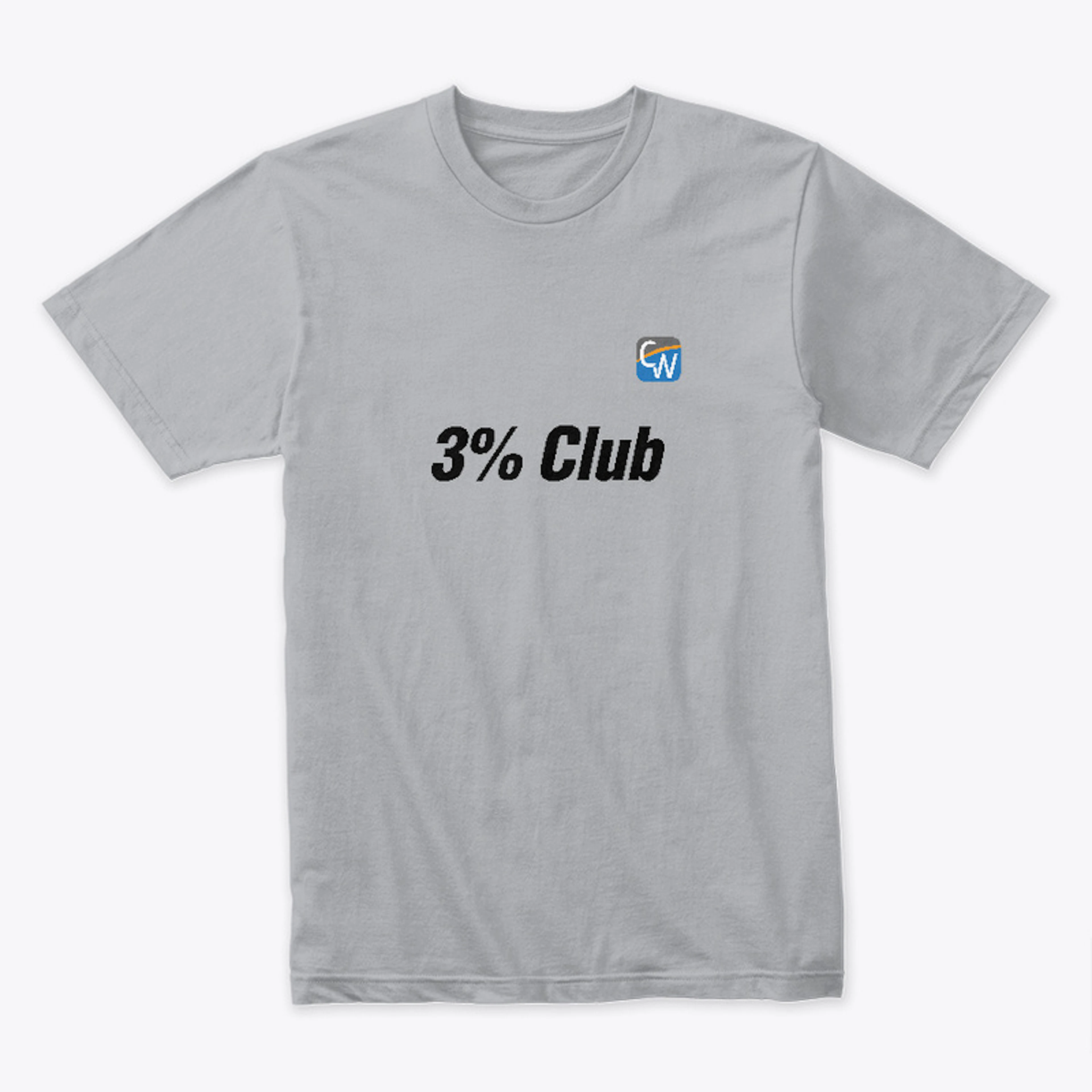 "3% Club" Icon Logo Tee