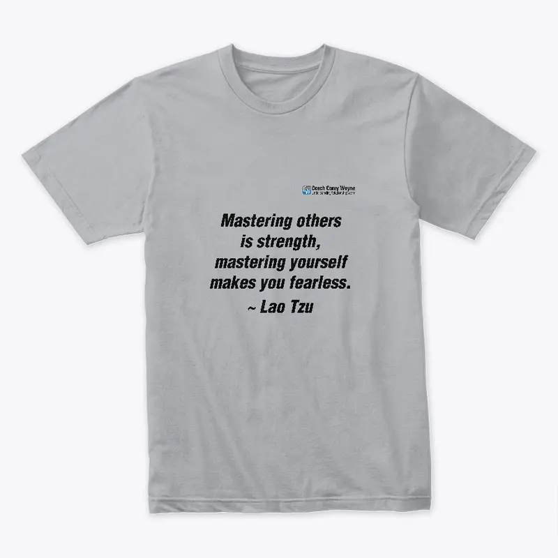 "Mastering Yourself" Text Logo Tee