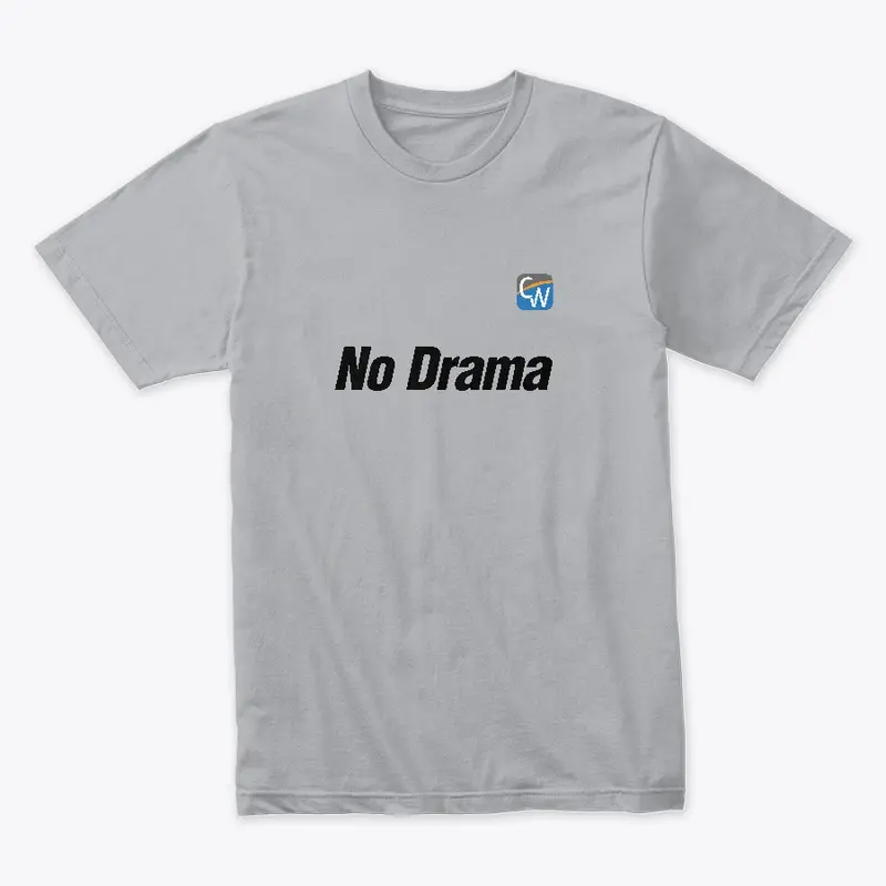 "No Drama" Icon Logo Tee