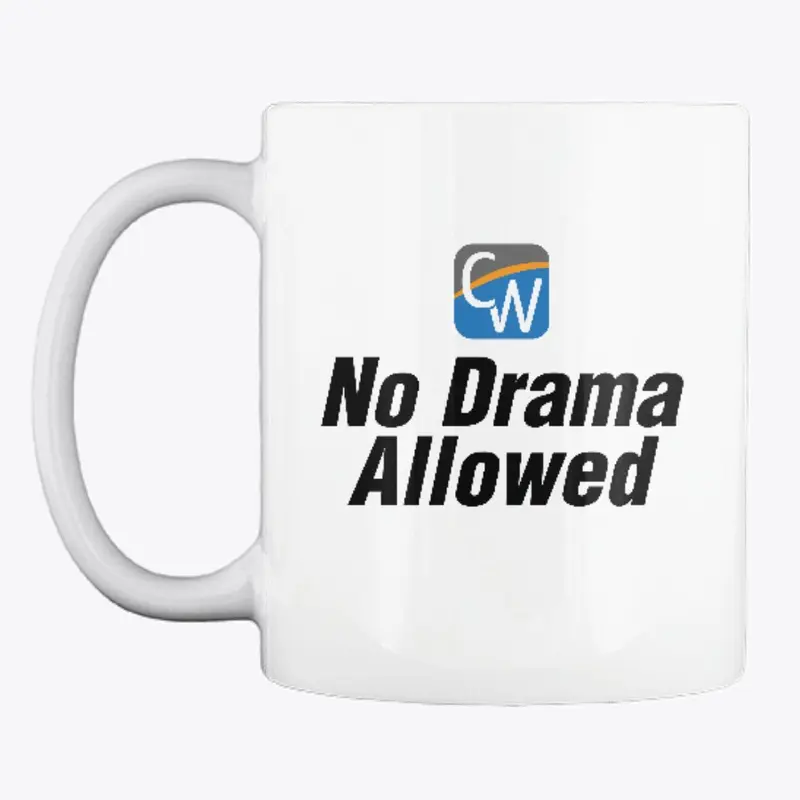 "No Drama Allowed" Icon Logo Mug