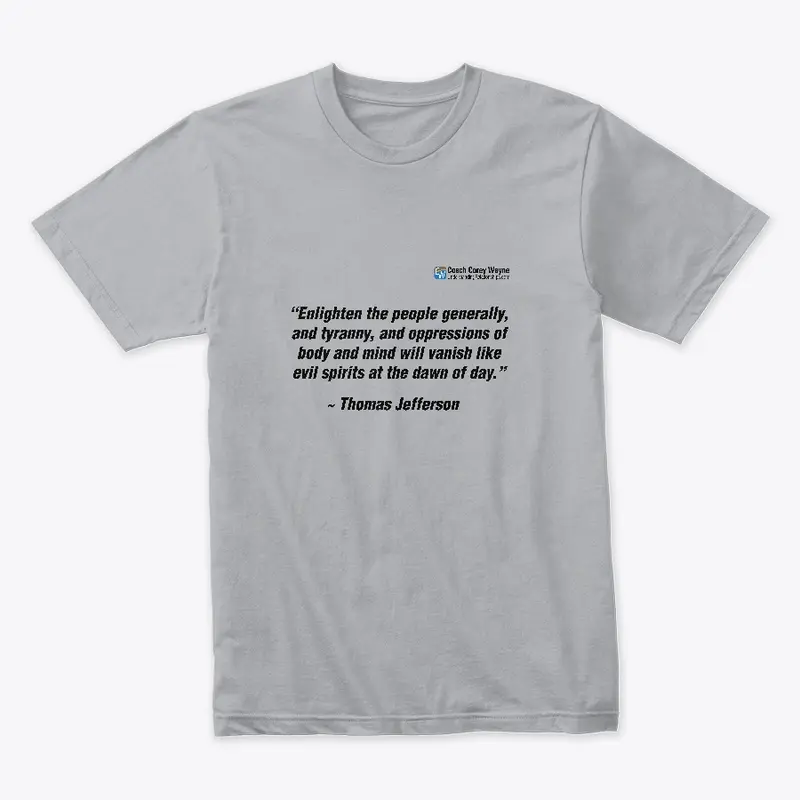 Thomas Jefferson Text Logo Tee